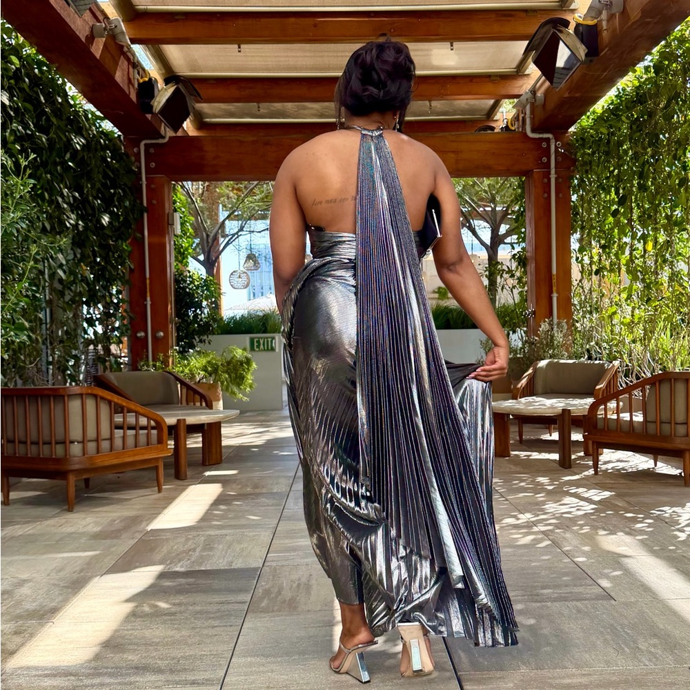 retrofete Reiss Dress in Gunmetal